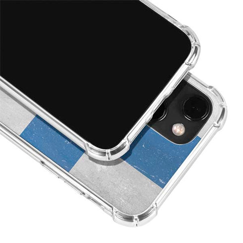 Finland Flag Distressed iPhone 13 Clear Case